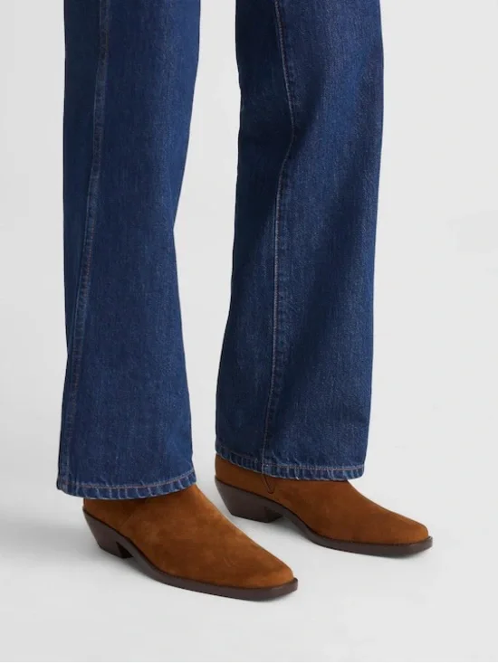 New Madewell The Idris Ankle Boot In Suede Size 9.5 - Picture 2 of 14